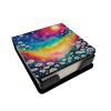 Colorful Daisies PU Leather Note Paper Holder with Artist-Designed Cover, Desk Accessory, Office Gift