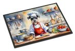 Schnauzer The Chef Doormat Front Door Mat Indoor Outdoor Rugs for Entryway, Non Slip Washable Low Pile, 24H X 36W
