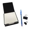 Pennsylvania Mountain Laurels in Watercolor PU Leather Note Paper Holder with Artist-Designed Cover, Desk Accessory, Office Gift