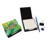 Virginia American Dogwood in Watercolor PU Leather Note Paper Holder with Artist-Designed Cover, Desk Accessory, Office Gift