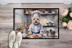 Westie The Chef Doormat Front Door Mat Indoor Outdoor Rugs for Entryway, Non Slip Washable Low Pile, 24H X 36W