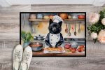 Schipperke The Chef Doormat Front Door Mat Indoor Outdoor Rugs for Entryway, Non Slip Washable Low Pile, 24H X 36W