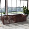 PawHut Whelping Box for Dogs Built for Mother's Comfort, Dog Whelping Pen with Removable Doors, Puppy Playpen for Indoors, Newborn Puppy Supplies & Es