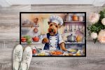 Welsh Terrier The Chef Doormat Front Door Mat Indoor Outdoor Rugs for Entryway, Non Slip Washable Low Pile, 24H X 36W