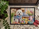 Decorating Easter Coton de Tulear Doormat Front Door Mat Indoor Outdoor Rugs for Entryway, Non Slip Washable Low Pile, 24H X 36W