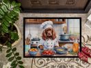 Sussex Spaniel The Chef Doormat Front Door Mat Indoor Outdoor Rugs for Entryway, Non Slip Washable Low Pile, 24H X 36W