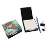 Pennsylvania Mountain Laurels in Watercolor PU Leather Note Paper Holder with Artist-Designed Cover, Desk Accessory, Office Gift