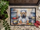 Shar Pei The Chef Doormat Front Door Mat Indoor Outdoor Rugs for Entryway, Non Slip Washable Low Pile, 24H X 36W