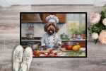 Wirehaired Pointing Griffon The Chef Doormat Front Door Mat Indoor Outdoor Rugs for Entryway, Non Slip Washable Low Pile, 24H X 36W