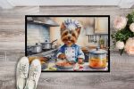 Silky Terrier The Chef Doormat Front Door Mat Indoor Outdoor Rugs for Entryway, Non Slip Washable Low Pile, 24H X 36W