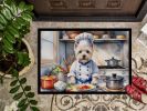 Westie The Chef Doormat Front Door Mat Indoor Outdoor Rugs for Entryway, Non Slip Washable Low Pile, 24H X 36W