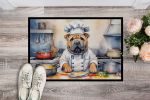 Shar Pei The Chef Doormat Front Door Mat Indoor Outdoor Rugs for Entryway, Non Slip Washable Low Pile, 24H X 36W