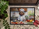 Wirehaired Pointing Griffon The Chef Doormat Front Door Mat Indoor Outdoor Rugs for Entryway, Non Slip Washable Low Pile, 24H X 36W