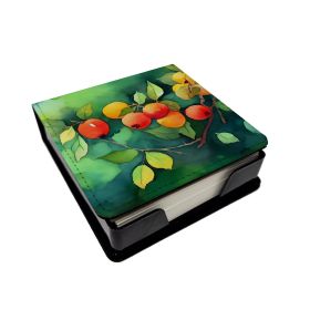 Missouri Hawthorns in Watercolor PU Leather Note Paper Holder with Artist-Designed Cover, Desk Accessory, Office Gift (Default: Default)